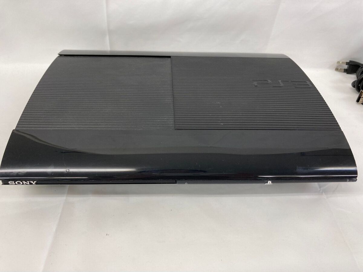 Sony PlayStation 3 PS3 CECH-4000B Black Game Console Full Set 