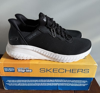 Skechers bobs Slip-Ins Shoes Womens Size 9.5 Black Vegan Memory Foam