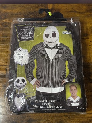 Jack Skellington Hoodie w/mask Halloween costume Nightmare Before Christmas  S/M