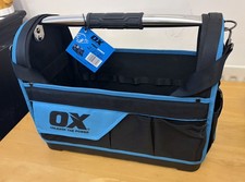 Ox Tools 18" Open Mouth Tool Tote Bag Hard Bottom Waterproof Base, OX-P262618