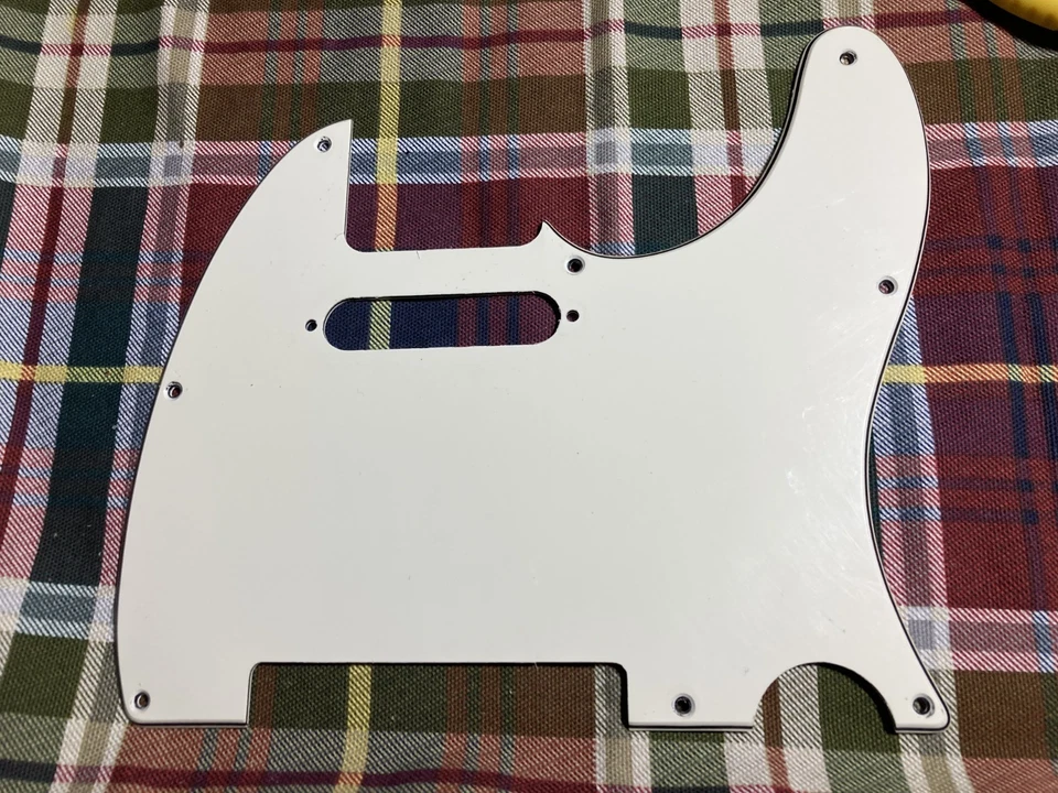 Golpeador de guitarra eléctrica Squier Telecaster genuino blanco de 3 capas, tele Foto 2 de 3