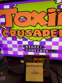 Toxic Crusaders Nintendo NES Authentic Tested Contacts Cleaned 
