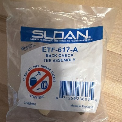 Sloan ETF-617-A Back Check Tee Assembly 3/8''