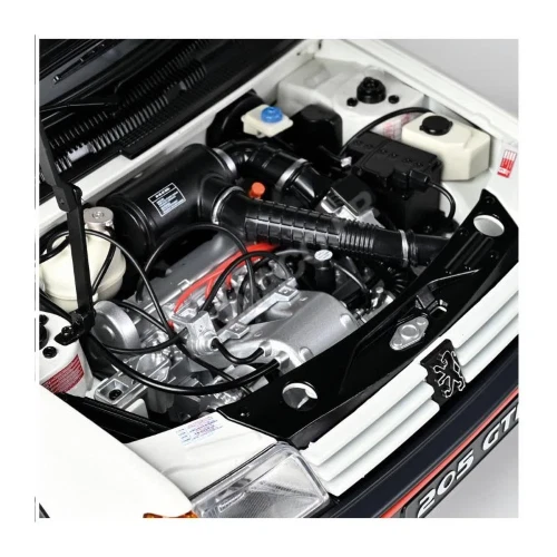 PEUGEOT 205 1.9 GTI WHITE METAL/PLASTIC KIT W/DETAILED INSTRUCTION 1:8 Ixo Model - Immagine 4 di 4