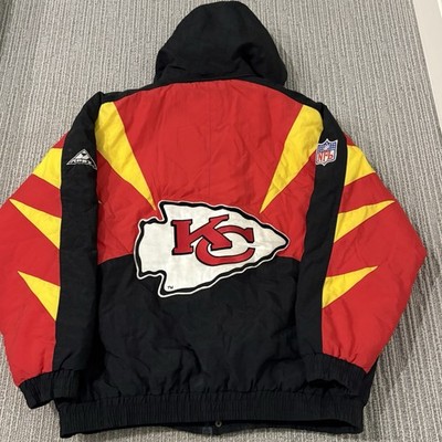 Vintage Kansas City Chiefs Apex One NFL Pro Line Big Logo Puffer Coat Men's XL