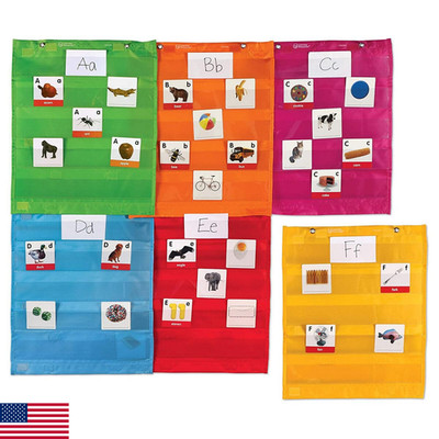 Learning Resources Magnetic Pocket Chart Squares, Set of 6 - Organization Center