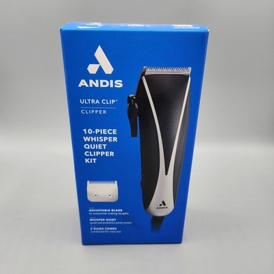 Andis Ultra Clip Hair Clippers, 10 Piece Home Barber And Beard Cutting Clipper