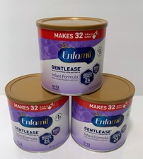 Lot of 3 Enfamil Gentlease Infant Formula 19.9 oz ea - Expiration 12/01/2027