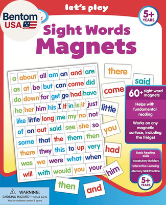 Active Minds Sight Words Magnets - Learn and Practice Language Building Skills N