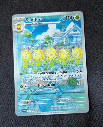 Sunflora 169/167 Pokemon TCG Twilight Masquerade Illustration Rare NM
