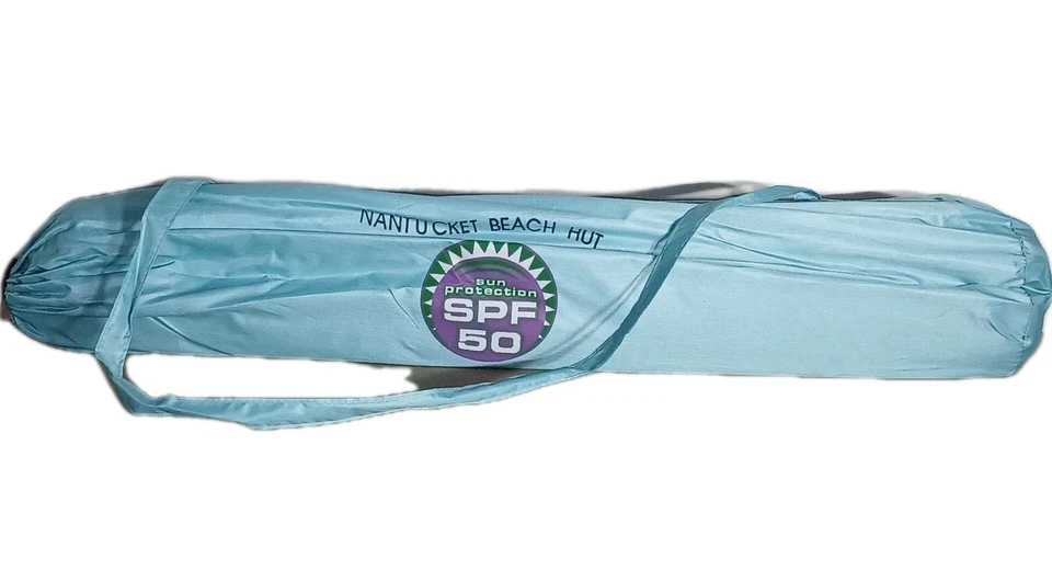 Nantucket Cabaña de Playa Fácil Configuración Tienda de Playa FPS 50+ Proporciona Refugio Cabaña 1 Ventana Foto 4 de 4