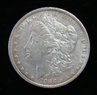1888 P Morgan Silver Dollar  with very light tone  ab800