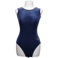 Z, Gymnastikanzug, Größe: S, Blau, Elasthan/Polyamid, Einfarbig, Samt #nsA