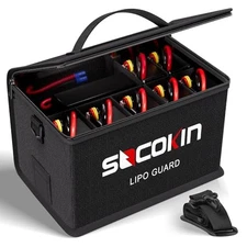 Lipo Battery Safe Bag Fireproof Explosionproof Bags Large Capacity Adjustable 