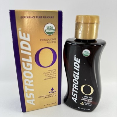Astroglide O Organic Essential Oil Based Personal Lubricant and Massage 4  Oz. for sale online