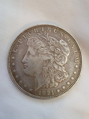 1921 $1 Morgan Silver Dollar Coin Circulated Uncertified Business Strike