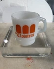 Vintage Anchor Hocking The Cloisters Coffee Mug Milk Glass USA MADE Fire King