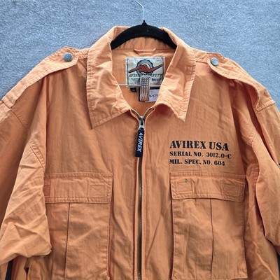 AVIREX 90s レスキュージャケット Rescue ミリタリー L VINTAGE Avirex Varsity Men Jumpsuit 2X Patch Utility Flight Prison