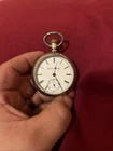 Antique Elgin Pocket Watch, Runs, Early, Ore Silver Case, Fahys No. 1