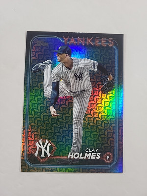 Clay Holmes Easter 2024 Topps Series 1 #247 Holiday Foil Yankees!