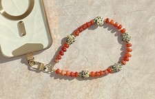 Beaded Gemstone Phone Wristlet Phone Lanyard Wrist Strap