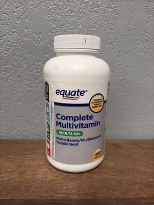 Equate Complete Multivitamin Supplement Tablets, Adults 50+, 450 EXP: 02/26