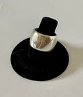 Vintage Heavy Sterling Silver Wide Band Ring 18 Grams Unisex Nice!