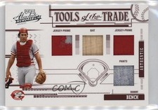 2005 Playoff Absolute Memorabilia Red Materials Quad Prime 4/5 Johnny Bench 0c3