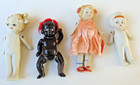 FOUR Vintage BISQUE DOLLS  Frozen Charlotte PENNY DOLLS CarnIvil Prize DOLLHOUSE — photo 4