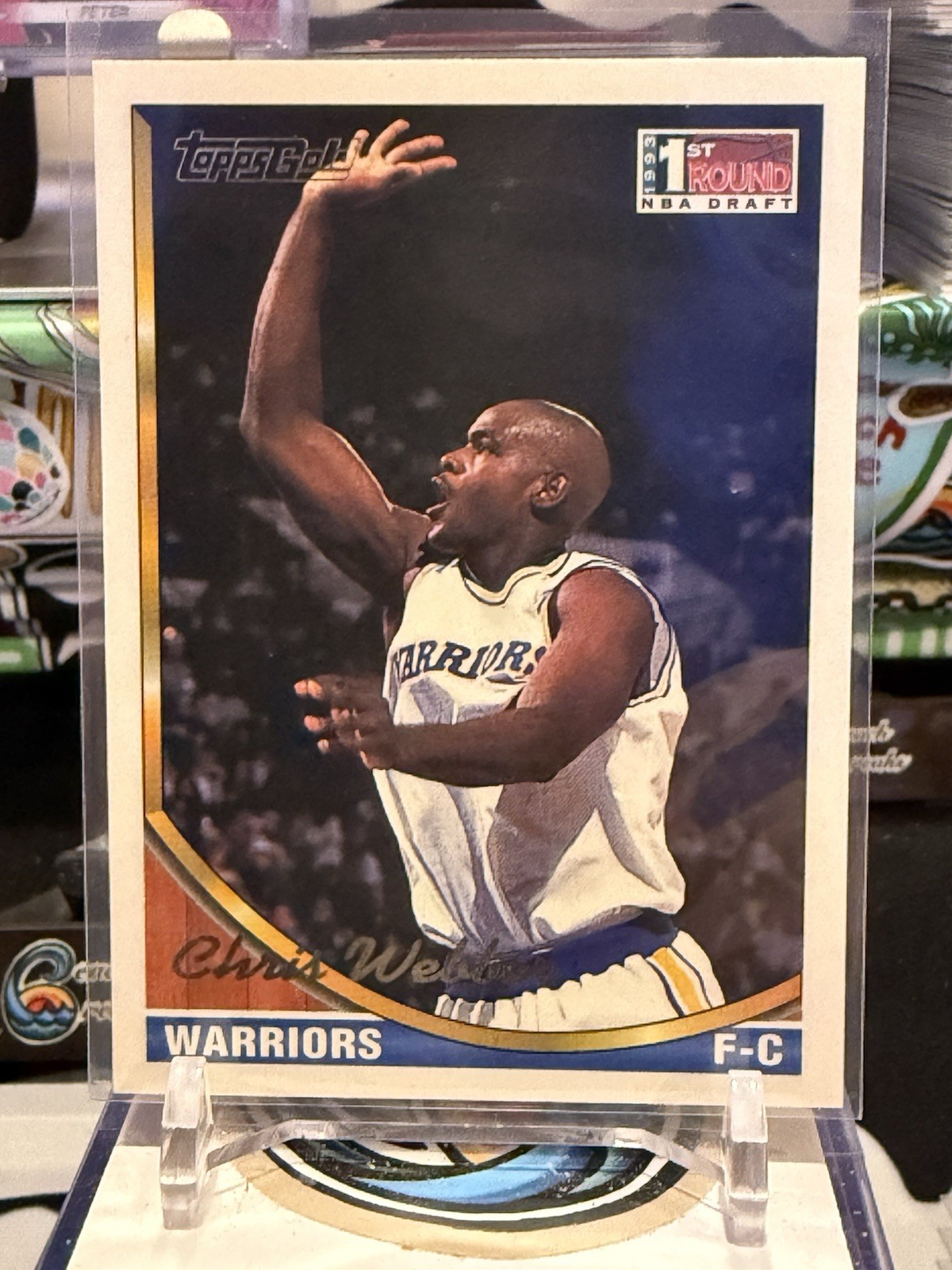 1993-94 Topps Gold #224 Chris Webber Rookie RC Golden State Warriors HOF JH Bin
