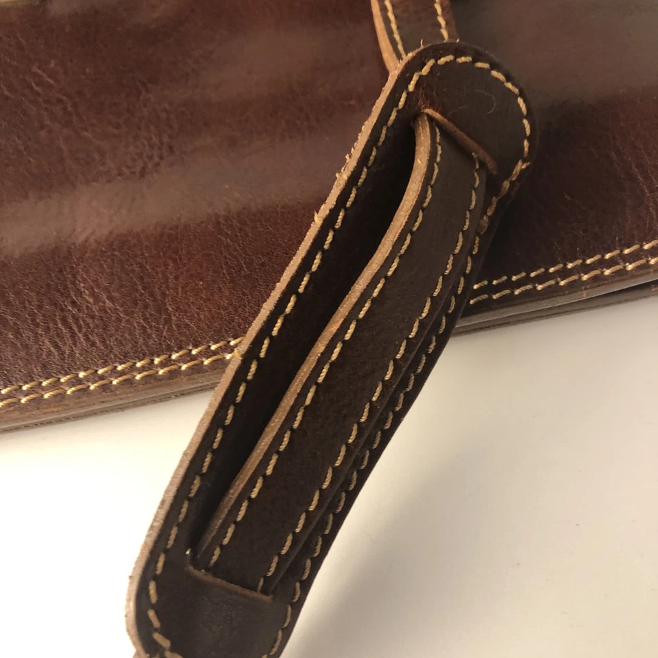 Bolso Mensajero Floto Hecho a Mano Cuero Italiano Hecho en Italia - Falta Llave Foto 4 de 4