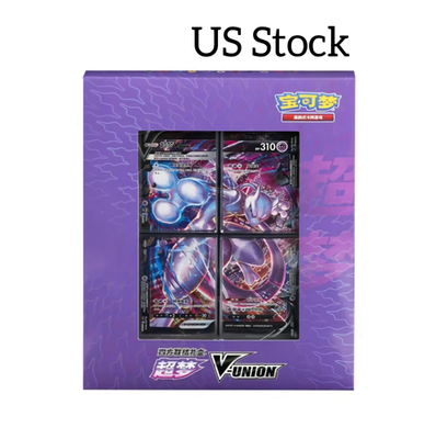 #ad Pokemon TCG Game S Chinese 2024 CSEC Mewtwo V Union Gift Box Sealed NEW 4 Cards $34.99