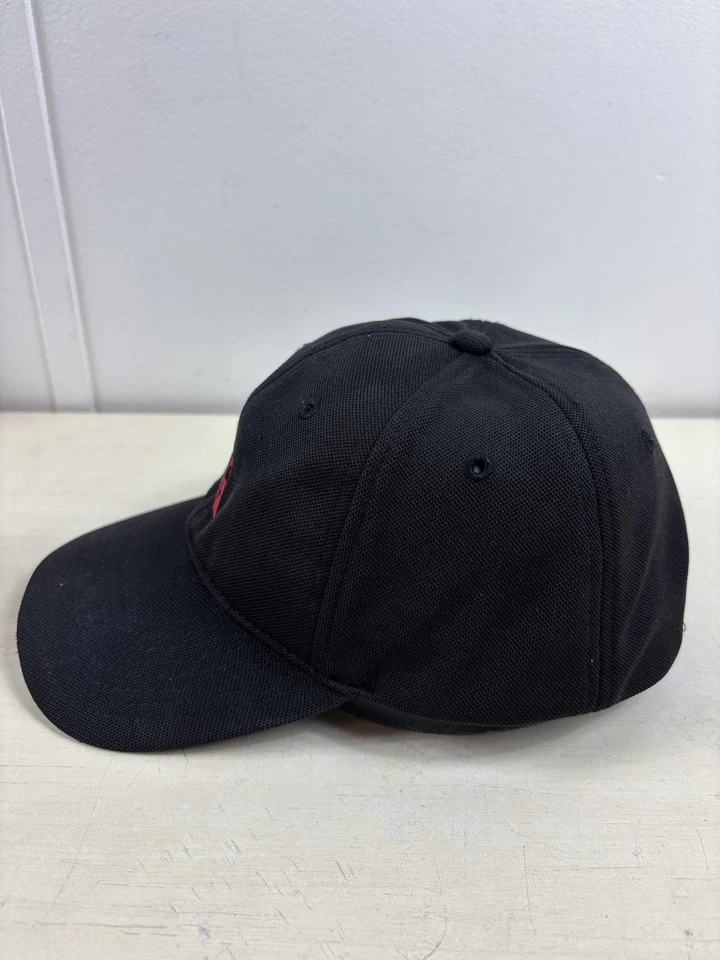 Chick-fil-A Sombrero Empleado Uniforme Gorra Correa Trasera Negro Rojo Parche Logo Talla Única Foto 4 de 4