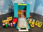 VTG COMPLETE Vintage Fisher Price Little People Play Family A Frame House #990