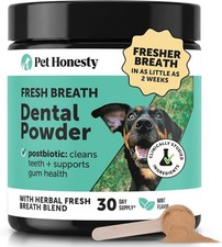 Dog Breath Freshener Dental Powder - Teeth Cleaning Plaque Off  Tartar Remover
