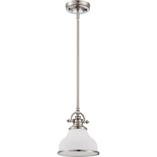 Grant - 1 Light Mini Pendant-Brushed Nickel Finish Mini Pendant Quoizel Lighting - Picture 8 of 10