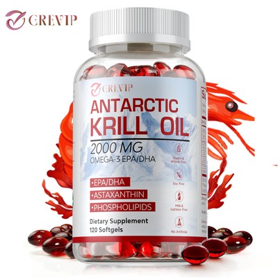 Antarctic Krill Oil -Brain Health,Anti-Aging,Improve Cardiovascular,Joint Health