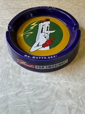 1991 DOONESBURY - GARY TRUDEAU - MR. BUTTS  "Thanks For Smoking" Vintage Ashtray
