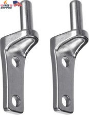 2-Pack Wall Mount Gate Hinges Heavy Duty Cast Farm Gate 5/8" Pin Outdoor Fence