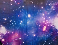 Purple Starry Night Sky Galaxy Photo Backdrop