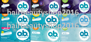 O B Tampons Feminine Care Procomfort Original Normal Super