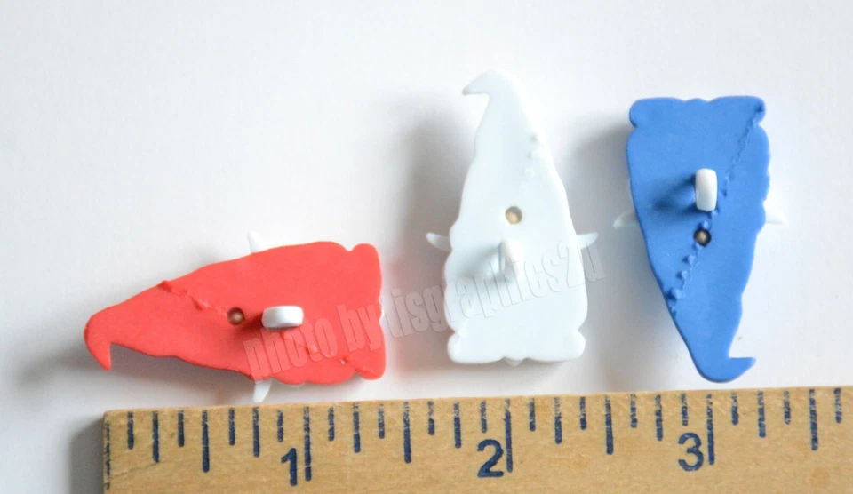 Patriotic Gnomes / Shank Back Craft Embellishments / Americana / USA - Image 2 of 2