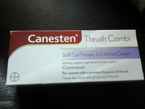 canesten thrush combi, soft gel pessary & external cream