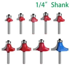 1PCS 1/8"-9/16" Radius Round Over Edge Forming Router Bit - 1/4" Shank