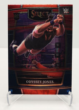 2022 Panini Select WWE Concourse Red & Blue #64 Odyssey Jones RC Wrestling Card