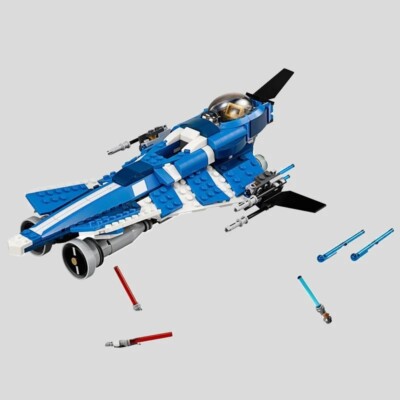 370pcs Ideas Space Wars 75087 Jedi Starfighter Building Blocks Bricks Toys