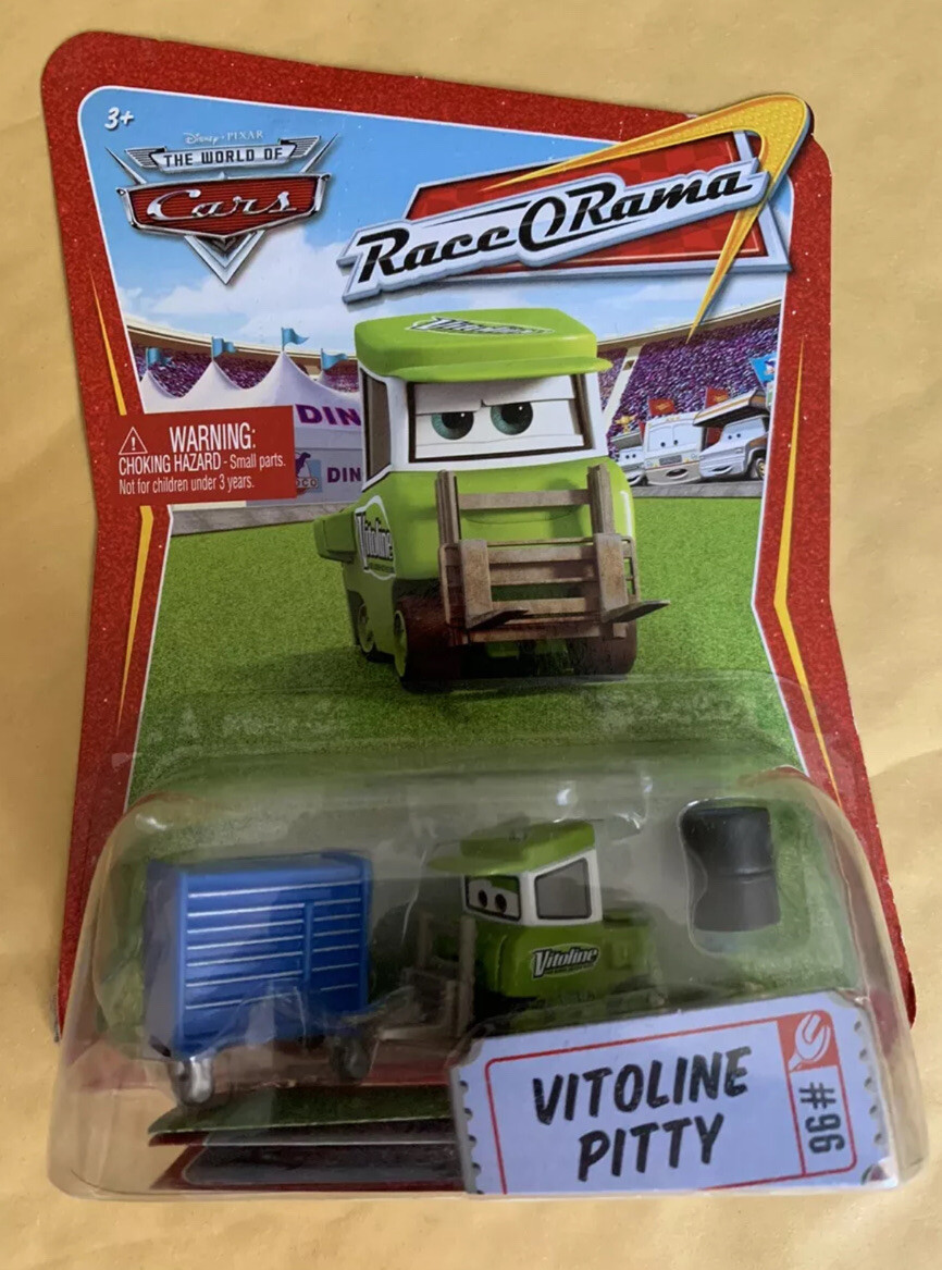 DISNEY PIXAR CARS 1 2 3 VITOLINE PITTY #96 DIECAST 1:55! ERROR