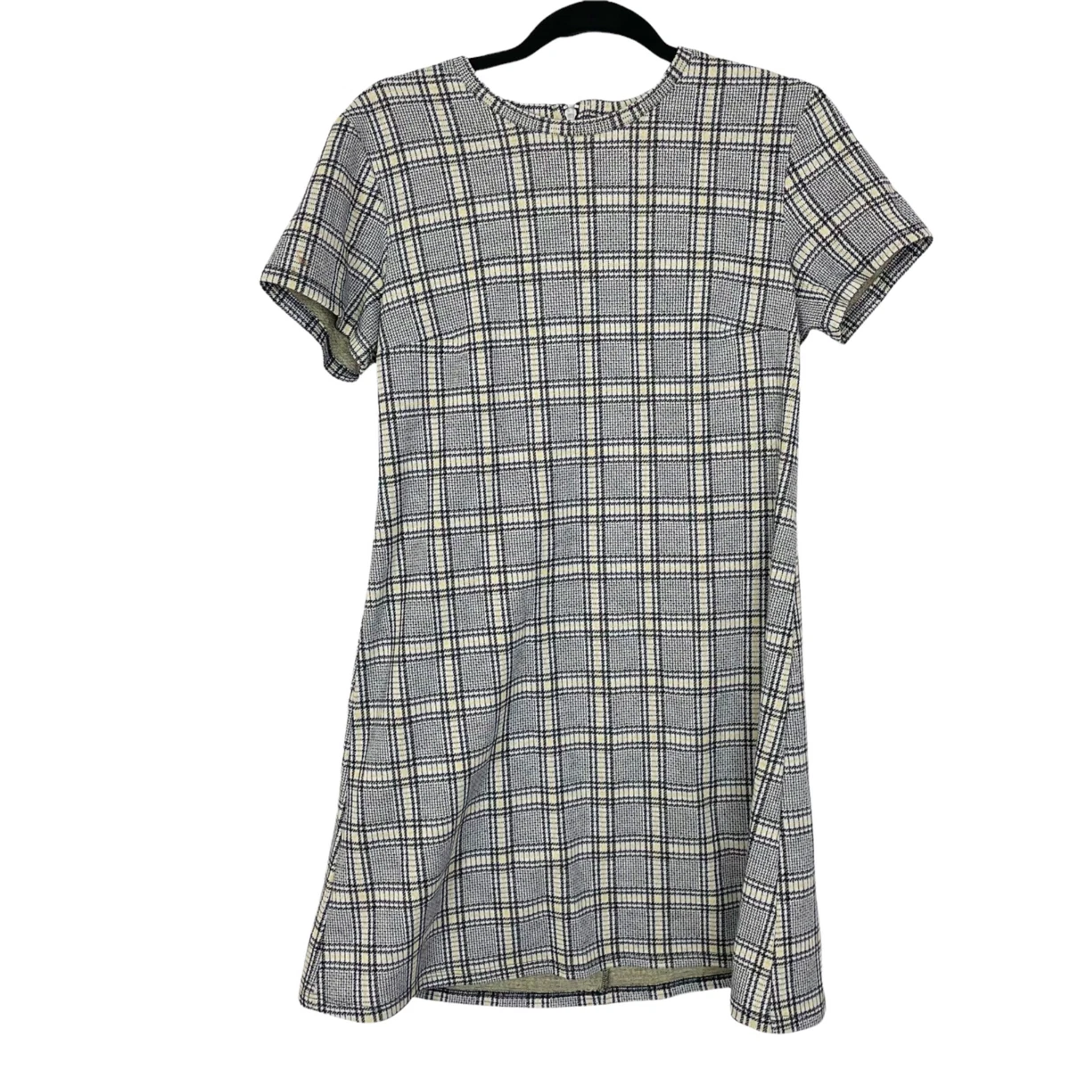 H&m yellow plaid clearance dress