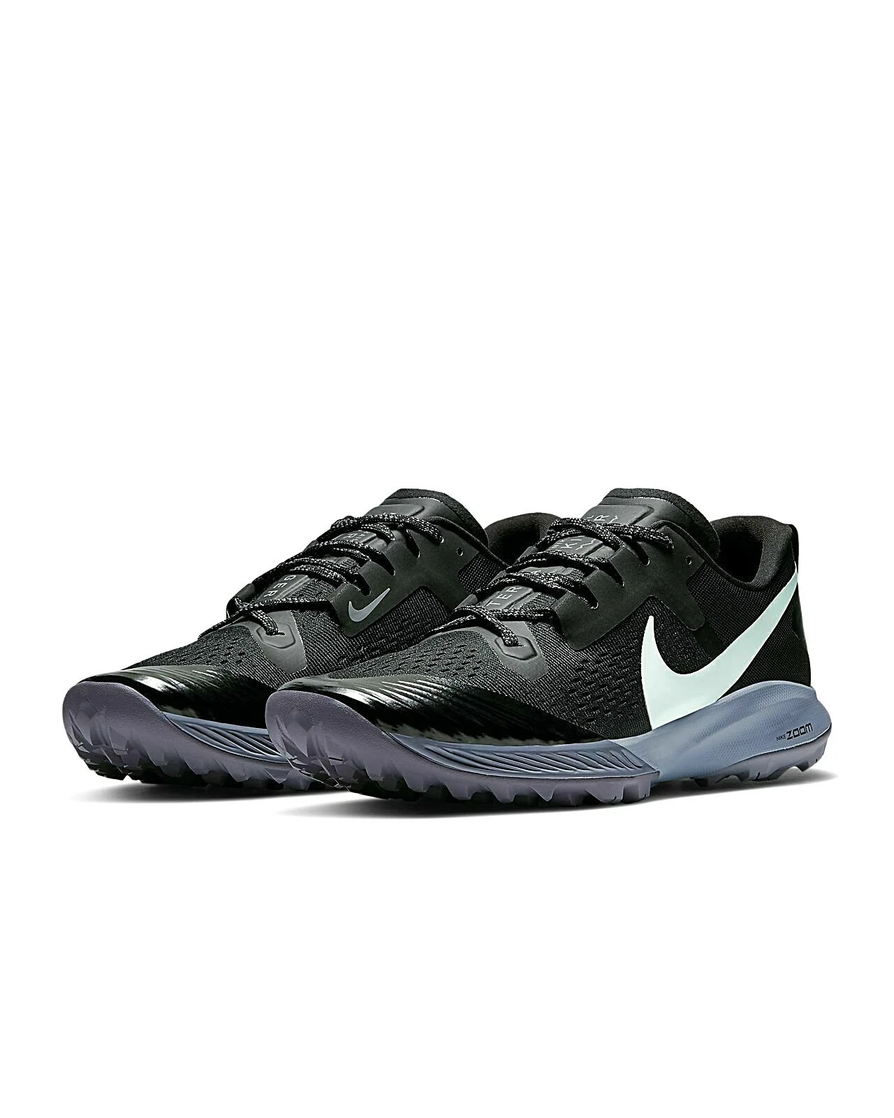 Nike Air Zoom Terra Kiger 5 Black Trail Hiking Training Running Shoes Mens