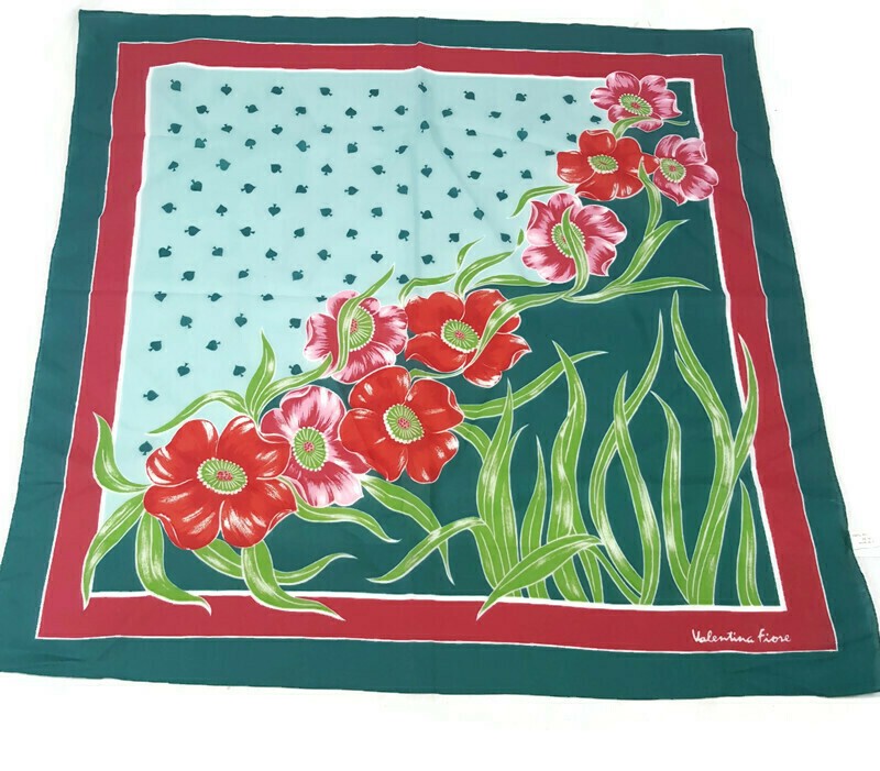 バンダナ Apolina Notebook floral scarf, rosewood Head covering scarf, Japanese Red Flower – Mercato NY